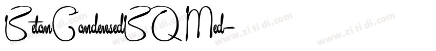 BetonCondensedBQ Med字体转换